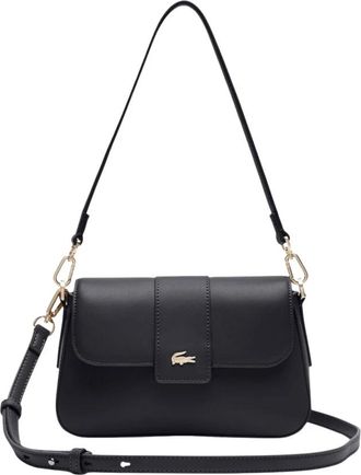 Lacoste Casual Flap Crossbody - Dames - Schoudertassen - Zwart - ONE Size - Tassen