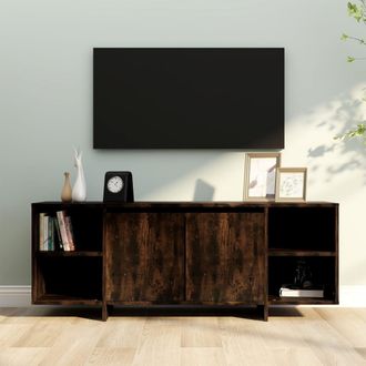 vidaXL Vidaxl - Mueble De Tv Madera De Ingenier&iacute;a Roble Ahumado 130x35x50 Cm