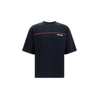 Dsquared2 Dsquared&sup2; Zwarte Katoenen T-Shirt