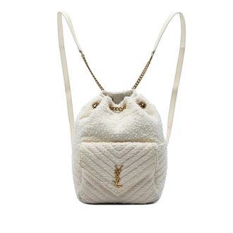 Saint Laurent Pre-owned Saint Laurent Chevron Tweed Monogram Joe Backpack Ladies GSUEG15042U5FZU2