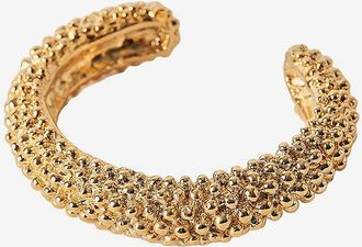 Paola Sighinolfi Texturierter goldener Armreif Royal