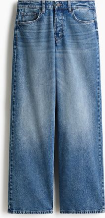 H&M Wide Regular Jeans - Blue