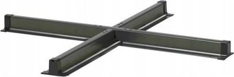 Platinum Base En Cruz Para Sombrilla 100x100 Cm Platino Negro Homms