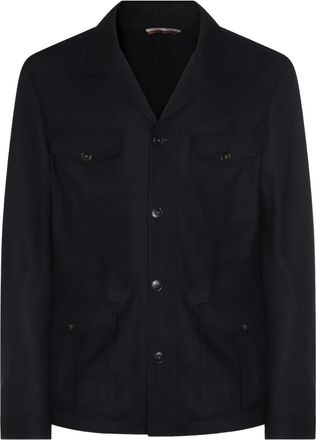 Canali Blazer con tasca - Nero