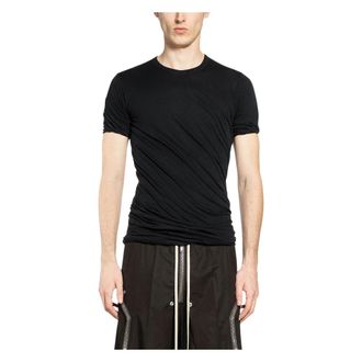 Rick Owens T-Shirts, male, Black, Size: L Temple Double T-shirt