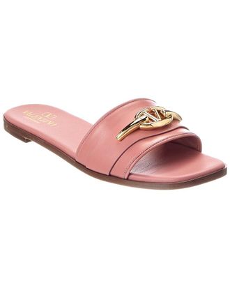 Valentino Vlogo Signature Leather Sandal