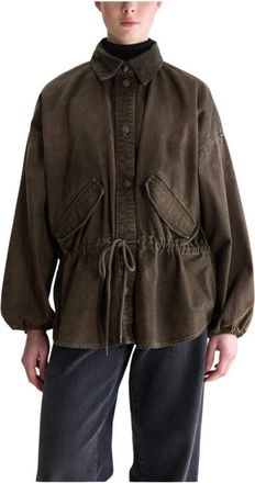 Bellerose Wonder Relaxed Overshirt - Dames - Zomerjassen - Grijs - S - Katoen - Jassen