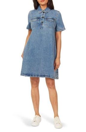 Scotch & Soda Short Sleeve Denim Polo Dress in Beverly Hills at Nordstrom Rack, Size X-Small