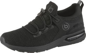 Bugatti Slip-On Sneaker BUGATTI, Herren, Gr. 40, schwarz, Textil, Schuhe Slip-On Sneaker, Schlupfschuh, Freizeitsneaker, Halbschuh mit Gummizug