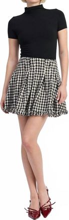 En Saison Marley Mini Skirt In Black/white