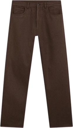 Prada Broeken, Heren, Bruin, L, Rechte broek