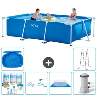 Intex Piscina Con Estructura Rectangular - 300x200x75 Cm - 7-piezas S20842