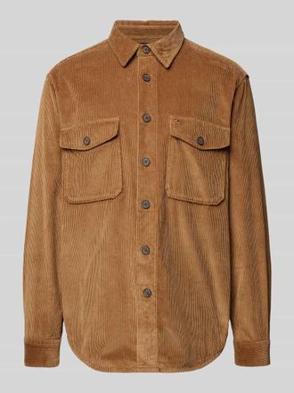 Tommy Hilfiger Regular Fit Hemdjacke mit Knopfleiste Modell CORDUROY in Camel, Gr&ouml;&szlig;e XL