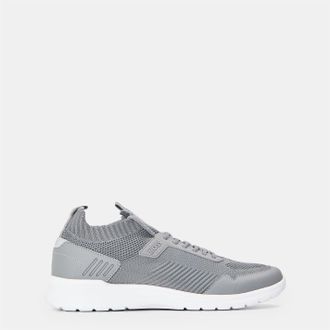 HUGO BOSS Mens Everyday Comfortable Sneakers in Lt/Pastel Grey - Size UK 10