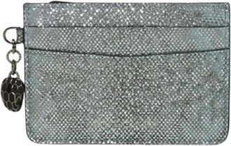 Bulgari Pre-owned Wallets, female, Blue, Size: ONE SIZE Pre-owned Card Case