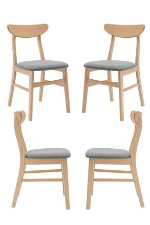 Regalos Miguel Sillas Comedor - Pack 4 Silla Zenit - Gris