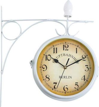 OEM Reloj De Pared Retro Con Doble Esfera, Apto Para Uso Interior Y Exterior
