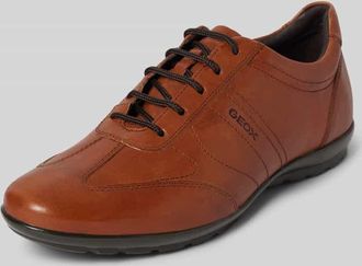 Geox Derby mit Label-Detail Modell Symbol in Cognac, Größe 40