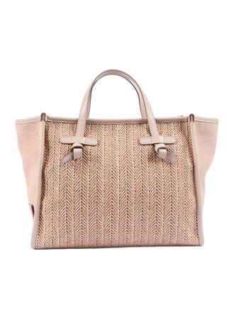 Gianni Chiarini Textured Chevron Leather Shoulder Bag