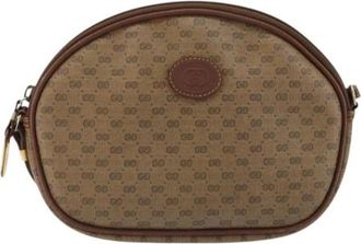 Gucci Pre-owned Shoulder Bag - Dames - Vintage Schoudertas - Bruin - ONE Size - Leer - Vintage