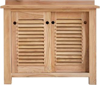 Tikamoon Mueble de almacenaje de teca maciza 145 cm