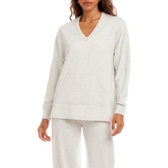 Karen Kane Kangaroo Pocket Sweatshirt in Heather at Nordstrom, Size X-Small P