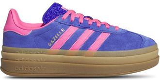 adidas Womens Originals Gazelle Bold - Shoes Lucid Pink/Lucid Blue/Gold Met Size 06.0