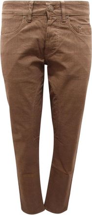 Siviglia Italiaanse Stijl 5-Pocket Broek - Heren - Slim Fit Broeken - Bruin - W30 - Broeken