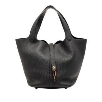 Herm&egrave;s unisex, Pre-owned, Zwart, Maat: ONE Size Leer