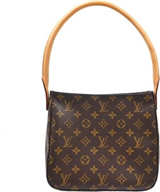 Louis Vuitton Looping Monogram Canvas Brown Canvas Handbag (Pre-Owned)