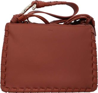 Chlo&eacute; Brown Calfskin Leather Mate Multi-Gusset Shoulder Bag, Never Carried (Authentic Pre-Loved)