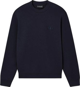 Emporio Armani Sweatshirt - Heren - Sweatshirts - Blauw - L - Katoen - Hoodies & sweatvesten