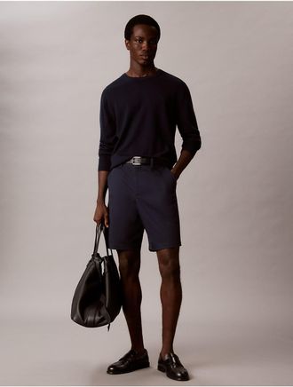 Calvin Klein Mens Cotton Flex Straight 9 Shorts - Blue - 30