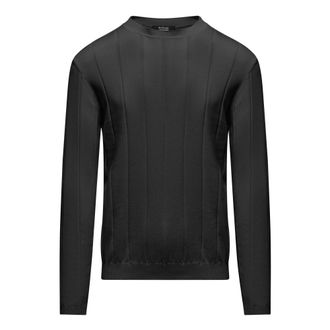 Bomboogie Jersey de algod&oacute;n con canal&eacute; ancho - Knitwear - Hombre - Negro - 2XL