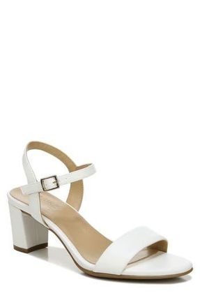Naturalizer Bristol Block Heel Sandal - Wide Width Available in White at Nordstrom Rack, Size 5.5
