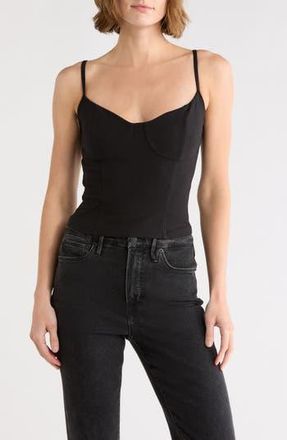 Good American Super Stretch Jersey Bustier Camisole in Black001 at Nordstrom Rack, Size X-Small