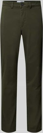 Selected Slim Fit Chino aus Baumwoll-Mix Modell MILES in Dunkelgruen, Gr&ouml;&szlig;e 29/32