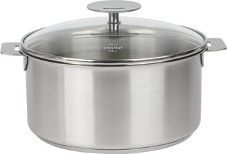 Cristel Mutine Satin 3Qt Saucepan With Lid And Removable Handle