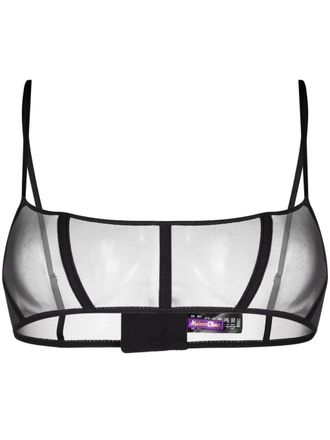 Maison Close LAmoureuse doorzichtige bralette - Zwart