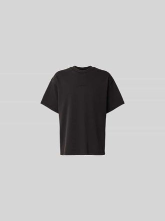 Won Hundred Relaxed Fit T-Shirt mit Logo-Stitching in Black, Gr&ouml;&szlig;e XL