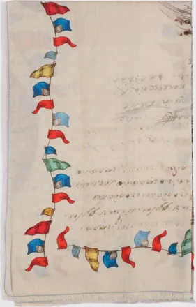 Faliero Sarti Sciarpa in cotone stampata