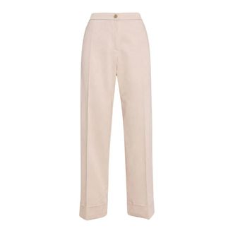 Elena Miro Pantalone - female - Elena Mir&ograve; - Cropped Trousers - Beige - XL - Trousers