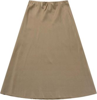 Munthe Elegante Camel Rok - Dames - Midirokken - Bruin - XL - Rokken