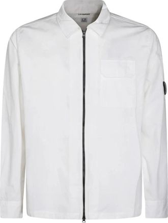 C.P. Company C.p. Company, Jassen, Heren, Wit, 2Xl, Katoen, Mos 705A11 Jas