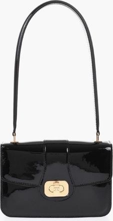 Celine Borsa a Spalla JOSEPHINE In Pelle Lucida con Logo Effetto Dorato Celine