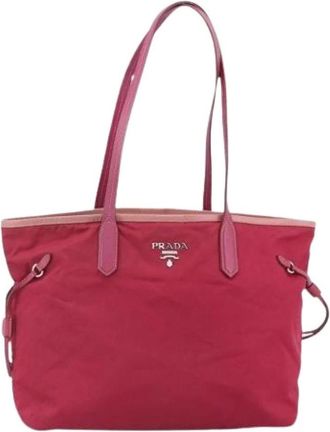 Prada Pre-owned Tote Bags, female, Pink, Size: ONE SIZE Pre-owned Vintage tote