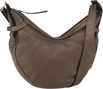 Ferragamo Pre-owned Cross Body Bags, female, Brown, Size: ONE SIZE Pre-owned Leather Cross Body Bag