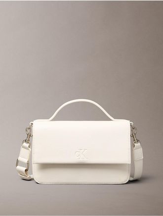 Calvin Klein Womens Ultralight Phone Crossbody - Open White