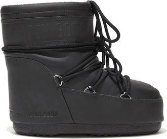 Moon Boot Icon Low - Dames - Winterlaarzen - Zwart - 36 EU - Leer - Schoenen