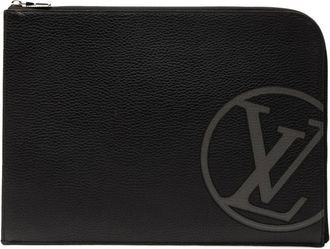 Louis Vuitton Pre-owned Clutches, female, Black, Size: ONE SIZE Pre-owned Leather Pouch